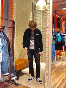 「アニマル」｜「アイテム（ブルゾン）」を使った、カイさん（メンズ・176cm）の冬コーディネート