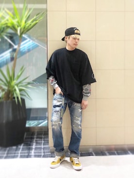 「ビックＴシャツ」｜カイさん（メンズ・176cm）の秋コーディネート
