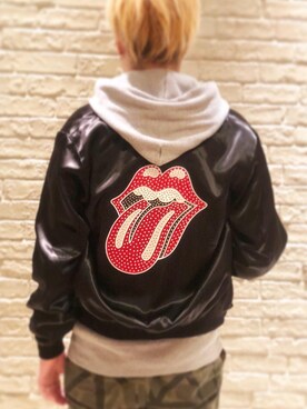「HYSTERIC GLAMOUR（ヒステリックグラマー）のアイテム（スカジャン）」を使った、カイさん（メンズ・176cm）の春コーディネート