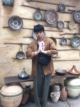 「アイテム（メッセンジャーバッグ）」を使った、ゆうやてんてーさん（メンズ・178cm・10代）の秋コーディネート