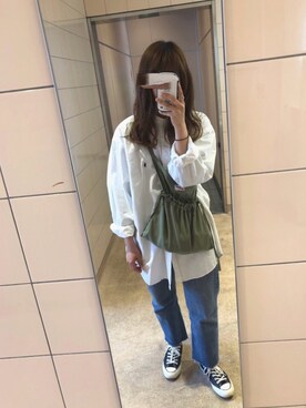 「Artwork Blue（アートワークブルー）のアイテム」を使った、___さん（レディース・160cm）の春コーディネート