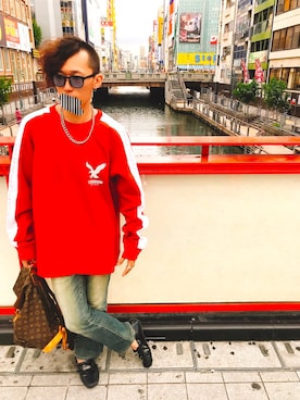 「TETE HOMME（テットオム）のアイテム（シューズ）」を使った、ISSEYさん（メンズ・170cm）の秋コーディネート
