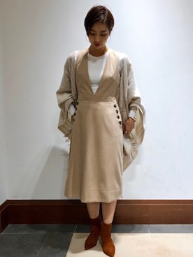 「BANANA REPUBLIC」｜「アイテム（財布/小物）」を使った、バナナ・リパブリック玉川髙島屋S･Cさん（レディース・163cm）の秋コーディネート
