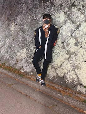 「no brand（ノーブランド）のアイテム（モッズコート）」を使った、NAOTOさん（メンズ・172cm）の冬コーディネート