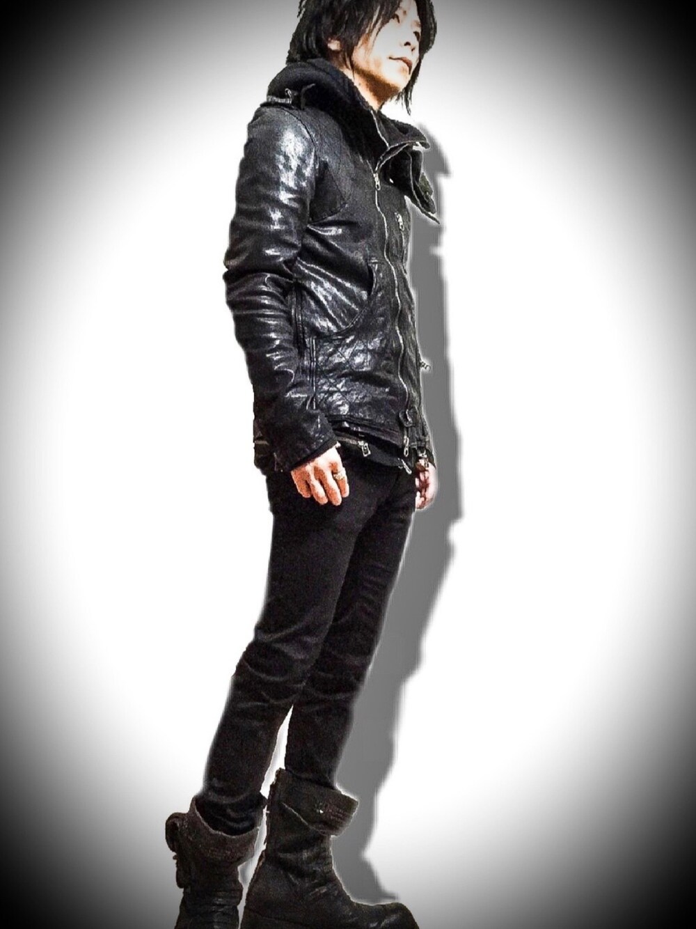 SHARE SPIRITのライダースジャケットを使った人気ファッション