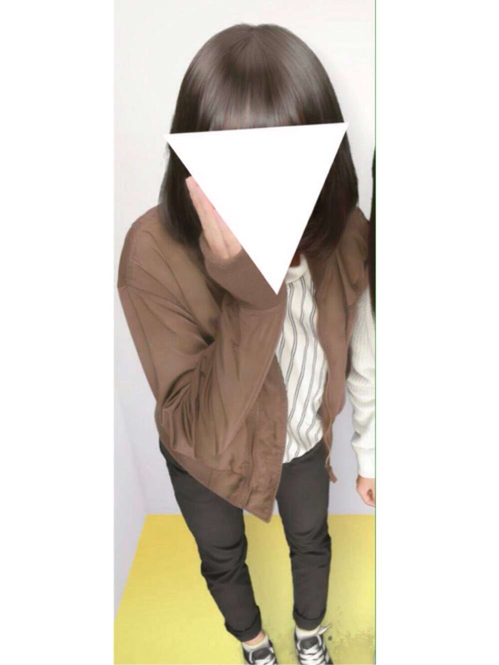 「プチプラ、GU、オトナカジュアル、カジュアルコーデ」｜「CLOSE-UPのアイテム（ジャケット/アウター、グリーン系）」を使った、の.さん（レディース・155cm）の冬コーディネートの1枚目の写真