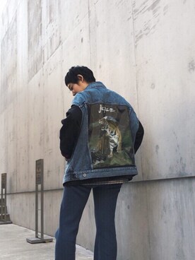 「doublet（ダブレット）のアイテム（ジャケット/アウター）」を使った、Marikoさん（レディース・165cm）の冬コーディネート