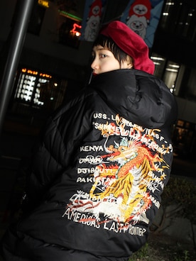 「doublet（ダブレット）のアイテム（ジャケット/アウター）」を使った、Marikoさん（レディース・165cm）の冬コーディネート