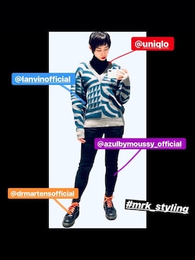 「LANVIN（ランバン）のアイテム（トップス）」を使った、Marikoさん（レディース・165cm）の冬コーディネート