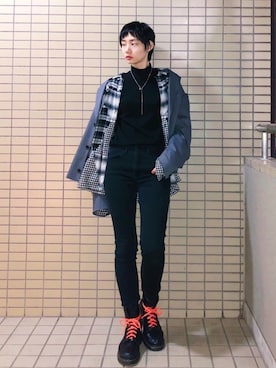 「doublet（ダブレット）のアイテム（ジャケット/アウター）」を使った、Marikoさん（レディース・165cm）の春コーディネート