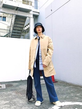 「Herschel Supply Co.（ハーシェルサプライ）のアイテム（ジャケット/アウター）」を使った、Marikoさん（レディース・165cm）の春コーディネート