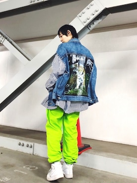 「doublet（ダブレット）のアイテム（ジャケット/アウター）」を使った、Marikoさん（レディース・165cm）の春コーディネート
