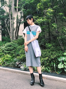 「k3&co.（ケイスリーアンドコー）のアイテム（ブーツ）」を使った、Marikoさん（レディース・165cm）の春コーディネート