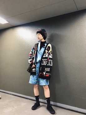 「DISCOVERED（ディスカバード）のアイテム」を使った、Marikoさん（レディース・165cm）の冬コーディネート
