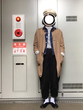「Gジャン」｜「アイテム（ノーカラージャケット）」を使った、m.さん（レディース・152cm）の春コーディネート