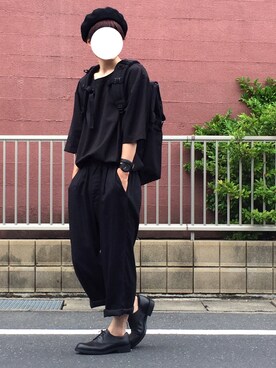 KaiTo使用「SENSE OF PLACE by URBAN RESEARCH（オーガニックコットンロングT(5分袖)）」的時尚穿搭