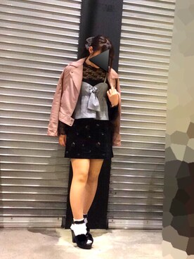 「axes femme POETIQUE（アクシーズファムポエティック）のアイテム（サンダル）」を使った、naoさん（レディース・155cm）の秋コーディネート