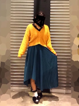 「axes femme POETIQUE（アクシーズファムポエティック）のアイテム（サンダル）」を使った、naoさん（レディース・155cm）の冬コーディネート