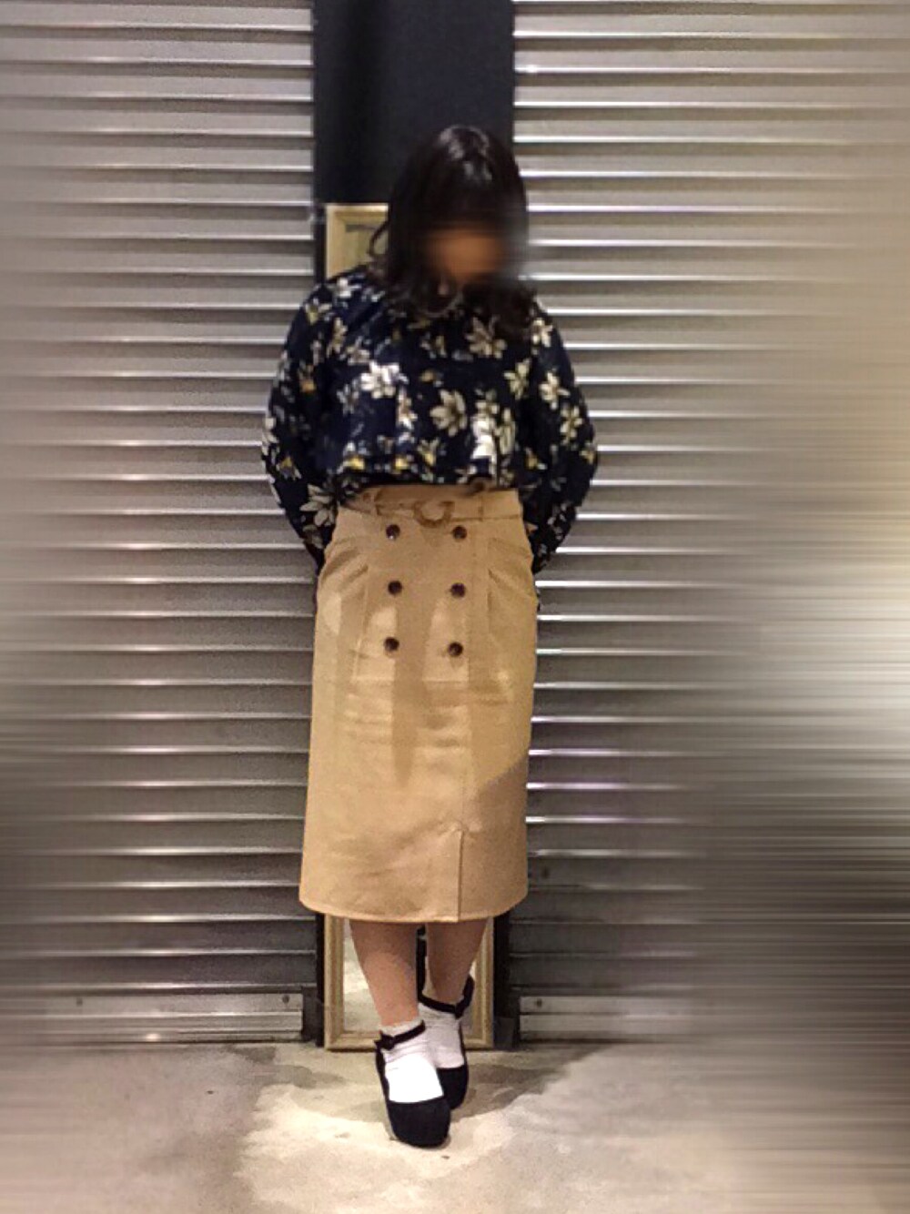 naoさんの「トレンチ風ロングIラインスカート（MAJESTIC LEGON）」を使ったコーディネート