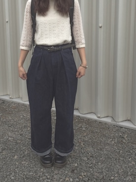 「クリスプ」｜「アイテム（腕時計）」を使った、k  u . さん（レディース・159cm）の冬コーディネート