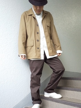 「アイテム（ブルゾン）」を使った、めろはやぶささん（メンズ・173cm・40代）の秋コーディネート