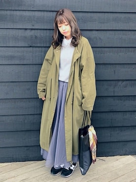 「平成最後のWEARISTAセンバツ」｜「アイテム（その他アウター）」を使った、mao◎さん（レディース・158cm）の春コーディネート