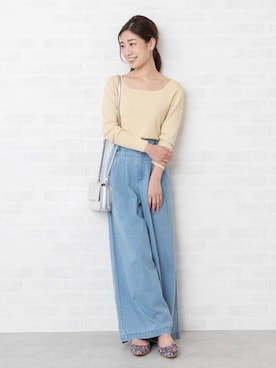 「おでかけ」｜「アイテム（パンプス）」を使った、NBB STAFF02さん（レディース・160cm）の冬コーディネート