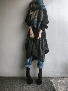 Lilyさん（レディース・160cm）の冬コーディネート