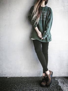 「GRL（グレイル）のアイテム（ピアス（両耳用））」を使った、Lilyさん（レディース・160cm）の春コーディネート