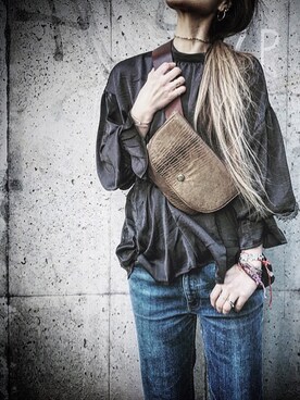 「GRL（グレイル）のアイテム（ピアス（両耳用））」を使った、Lilyさん（レディース・160cm）の春コーディネート