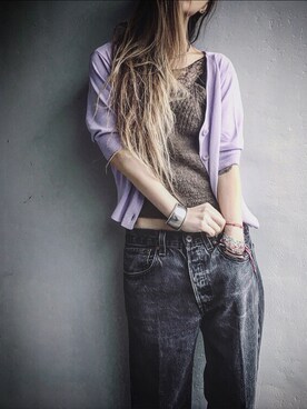 「ラベンダー」｜Lilyさん（レディース・160cm）の春コーディネート