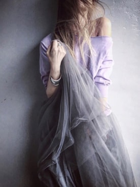 「ラベンダー」｜Lilyさん（レディース・160cm）の春コーディネート