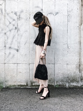 「GRL（グレイル）のアイテム（ピアス（両耳用））」を使った、Lilyさん（レディース・160cm）の夏コーディネート