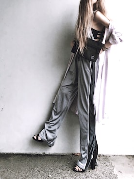 「GRL」｜「アイテム（チューブトップ）」を使った、Lilyさん（レディース・160cm）の夏コーディネート