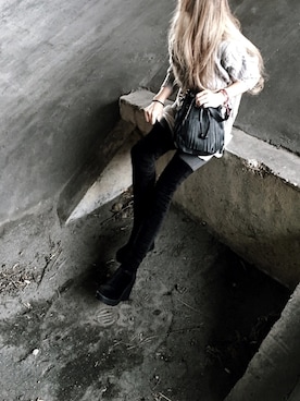 「GRL（グレイル）のアイテム（レギンス/スパッツ）」を使った、Lilyさん（レディース・160cm）の秋コーディネート