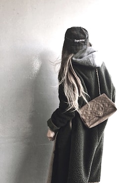 「GRL（グレイル）のアイテム（ピアス（両耳用））」を使った、Lilyさん（レディース・160cm）の冬コーディネート