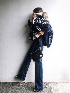 「ヤヌーク」｜Lilyさん（レディース・160cm）の冬コーディネート