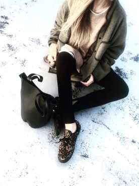 「GRL（グレイル）のアイテム（レギンス/スパッツ）」を使った、Lilyさん（レディース・160cm）の秋コーディネート