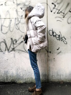 「SENSE OF PLACE by URBAN RESEAR」｜「アイテム（ダウンジャケット/コート）」を使った、Lilyさん（レディース・160cm）の秋コーディネート