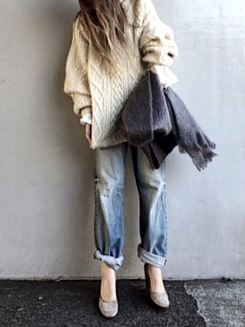 Lilyさん（レディース・160cm）の冬コーディネート