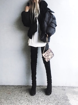 Lilyさん（レディース・160cm）の冬コーディネート