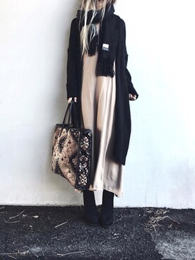 「used mix」｜「アイテム（その他）」を使った、Lilyさん（レディース・160cm）の冬コーディネート