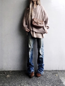 Lilyさん（レディース・160cm）の冬コーディネート