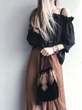 「MKT（エムケーティー）のアイテム（トップス）」を使った、Lilyさん（レディース・160cm）の春コーディネート