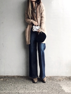 「something_jean」｜「アイテム（財布/小物）」を使った、Lilyさん（レディース・160cm）の冬コーディネート