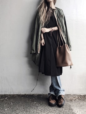 Lilyさん(レディース・160cm)の冬コーディネート