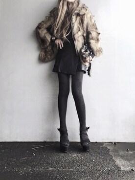 Lilyさん(レディース・160cm)の冬コーディネート