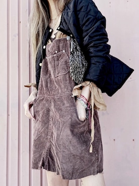 「CENE」｜「アイテム（ダウンジャケット/コート）」を使った、Lilyさん（レディース・160cm）の秋コーディネート