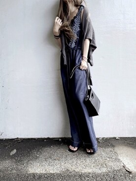 「URBAN RESEARCH Sonny Label（アーバンリサーチサニーレーベル）のアイテム（オールインワン・サロペット）」を使った、Lilyさん（レディース・160cm）の秋コーディネート