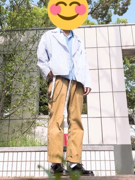 「SMITH（スミス）のアイテム」を使った、よしもりさん（メンズ・181cm）の春コーディネート